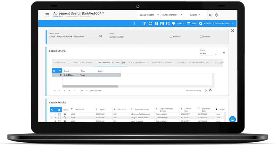 screenshot of My Quorum Land